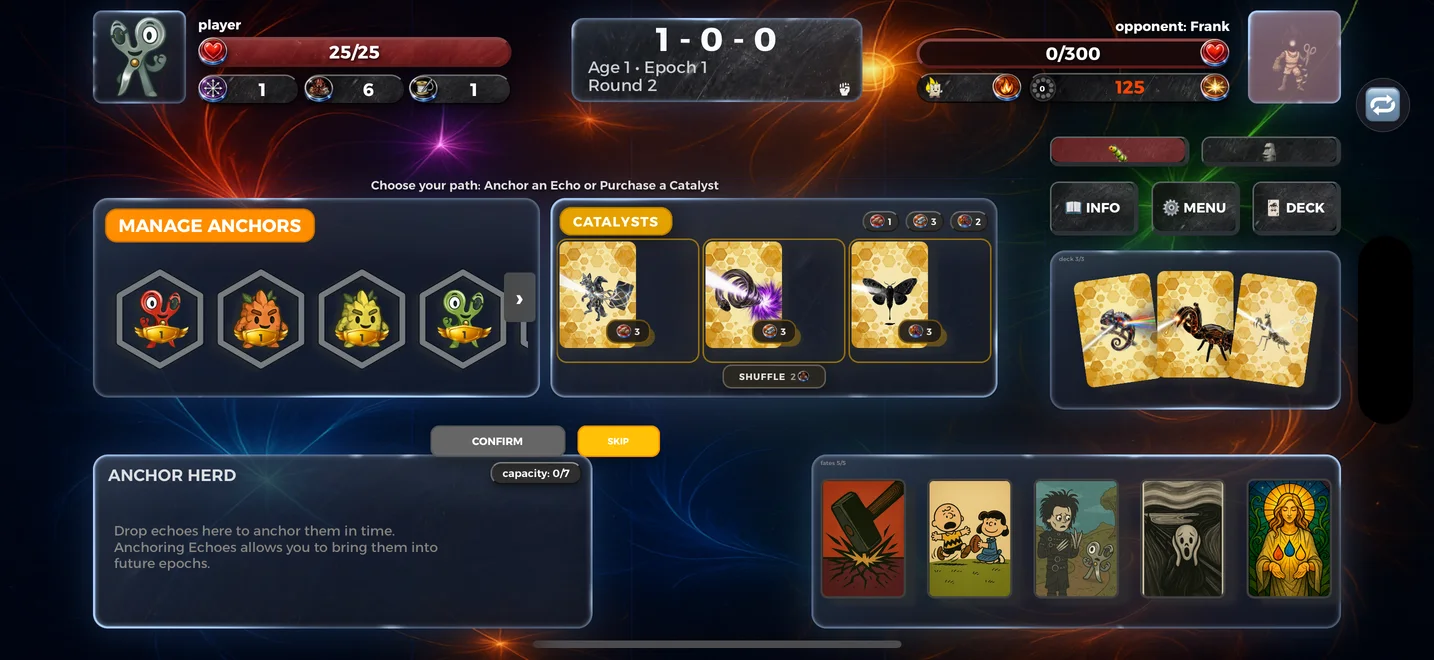 Cachipún anchor management screenshot