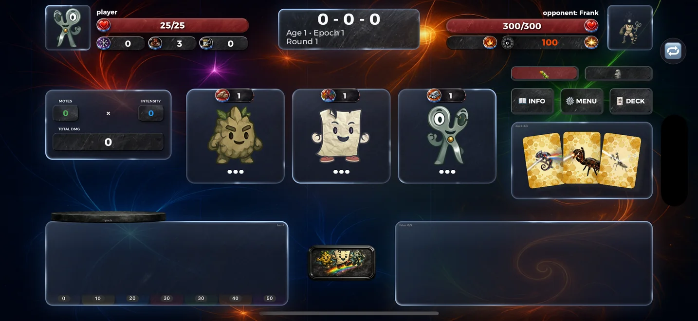 Cachipún battle board screenshot