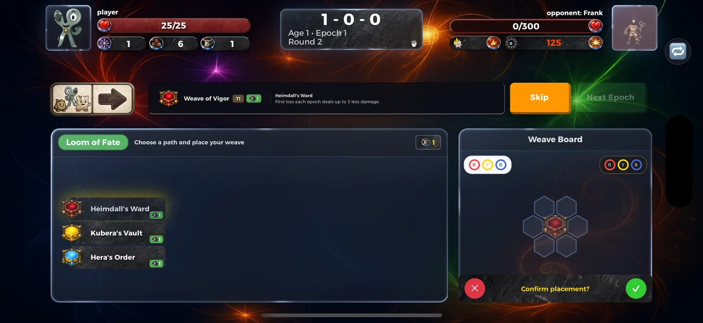 Cachipún loom of fate screenshot
